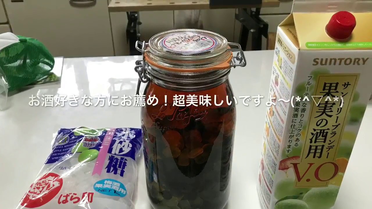 動画で家庭菜園『ブランデーで作るブルーベリー酒』家庭菜園だから出来る最高の贅沢！Ｈ29.7.22