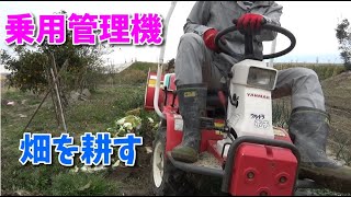 【家庭菜園】ヤンマー ウルトラポチ UP-2　春作に備えて耕してみた（耕運機）（YANMAR）（乗用）