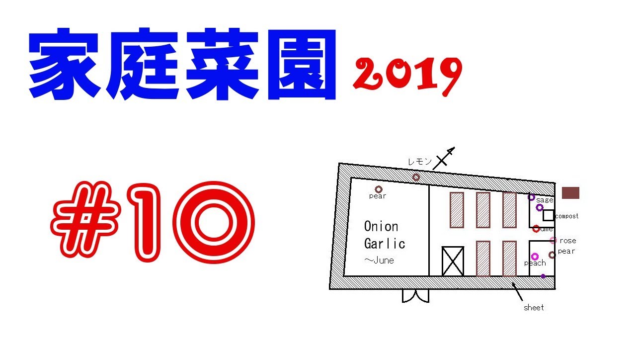 【Garden Plan?】家庭菜園2019【#10】